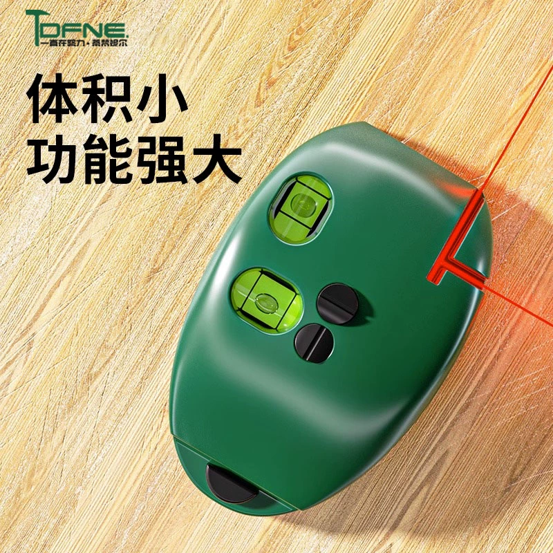 Миниатюрный угловой инфракрасный уровень высокой точности, мощный свет, тонкая линия, микро-маленькая прямая линия, 90-градусный цифровой лазерный уровень