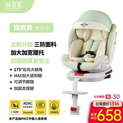 seats for infants aged 0-2 – Car child safety seat - 1175-large-reclining-angle-support-legs-sunshade-lumbar-support