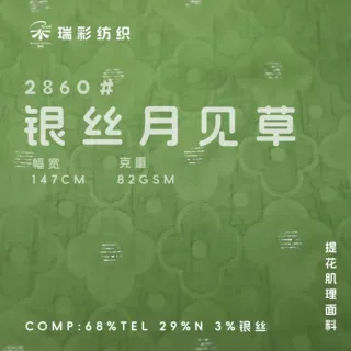 银丝锦纶天丝剪花提花布 小花肌理新中式 汉服连衣裙衬衫服装面料