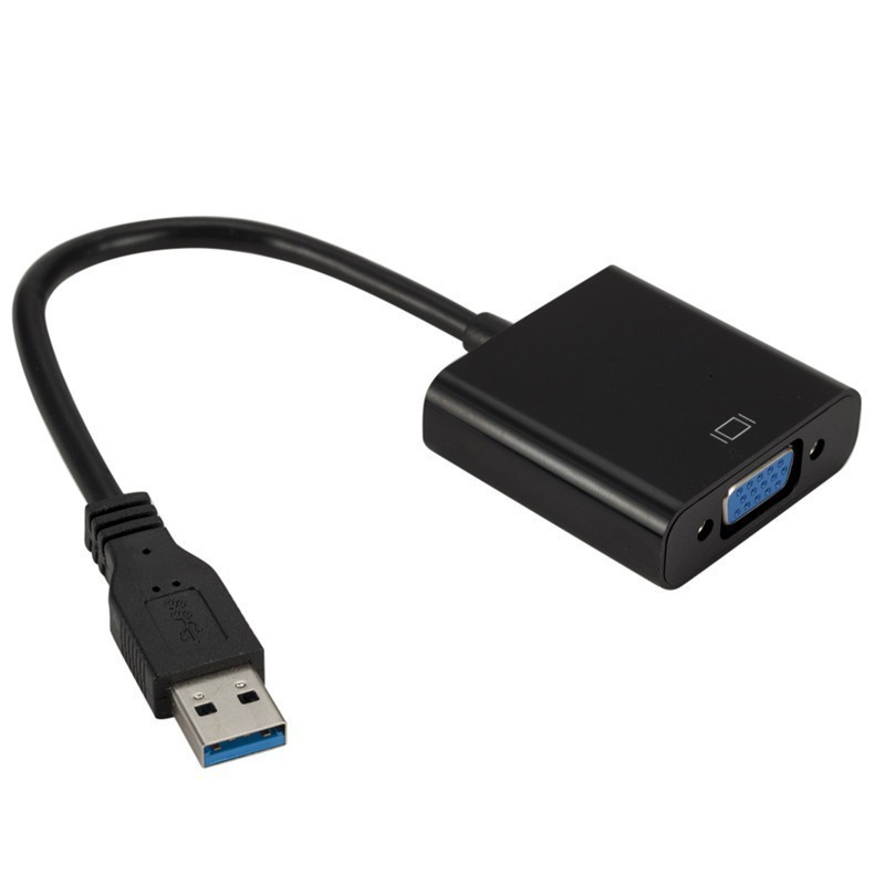 Convertidor USB3.0 a VGA Conexión de computadora Monitor de proyección TV 1080P con disco sin controlador