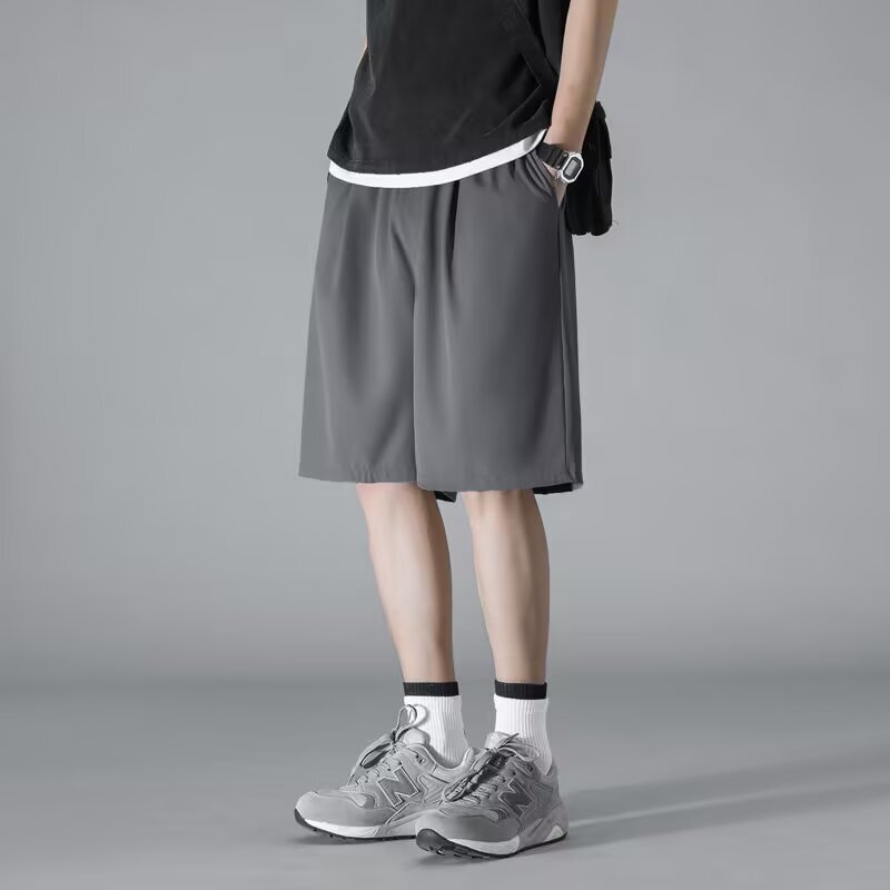 Men's Summer Fashion Simple Thin Outer Shorts for Men and Teenagers Loose Basketball Casual Sports Pants Men's Summer Fashion Simple Thin Outer Shorts for Men and Teenagers Loose Basketball Casual Sports Pants