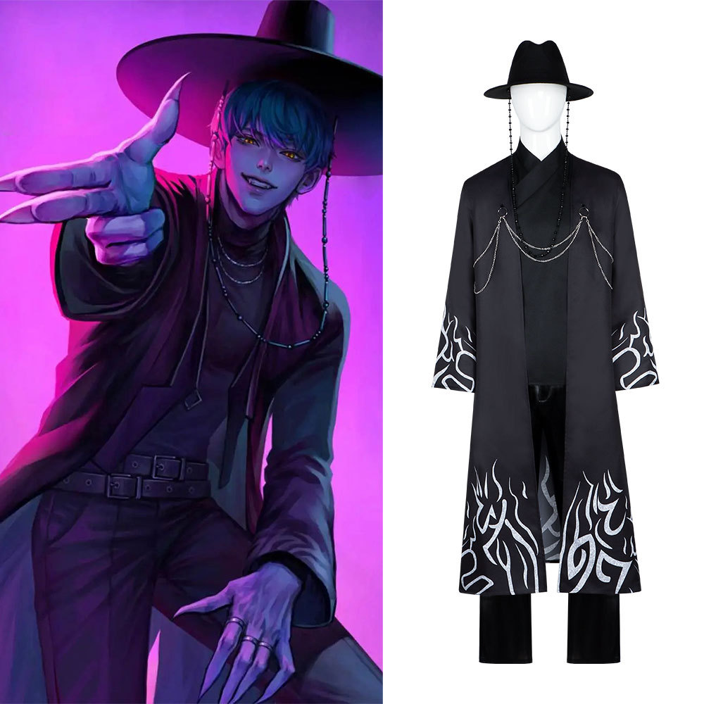 K-POP猎魔女团cos服恶魔男团沙加男孩cosplay万圣节舞台表演服装