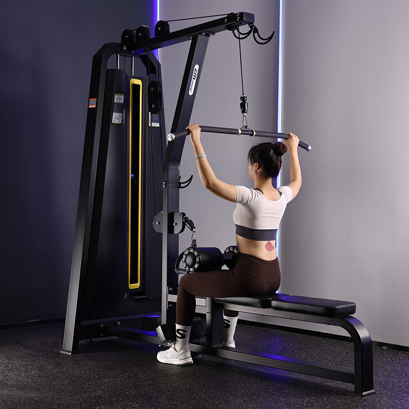 Equipo de entrenamiento de tracción de espalda alta y baja multifuncional especial para gimnasio