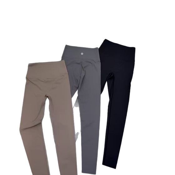 Naked non-curling yoga pants spring and summer thin T-line outside wear sunscreen high waist hip sports riding shark pants