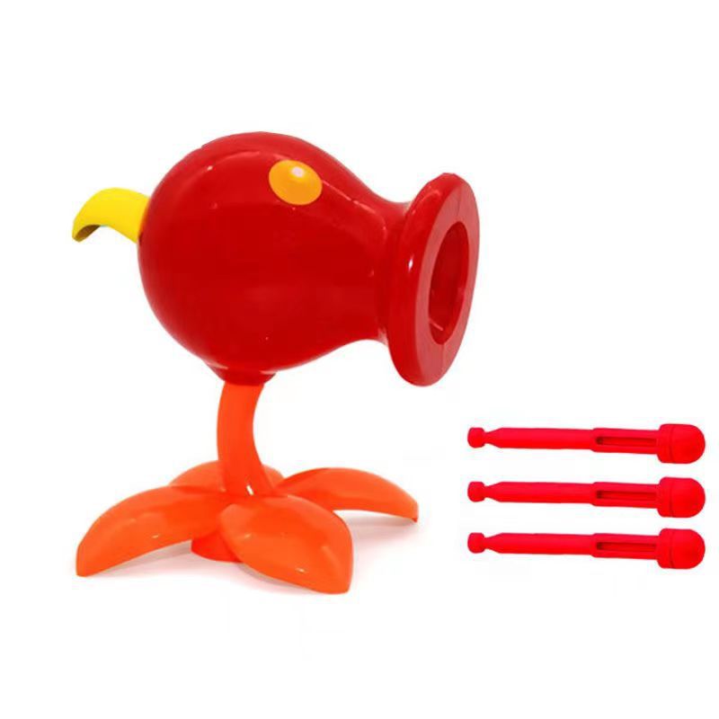 Plants vs. Zombies mecánicos genuinos a granel Gatling Pea Shooter catapulta vinilo juguete malvado dragón pequeño fantasma