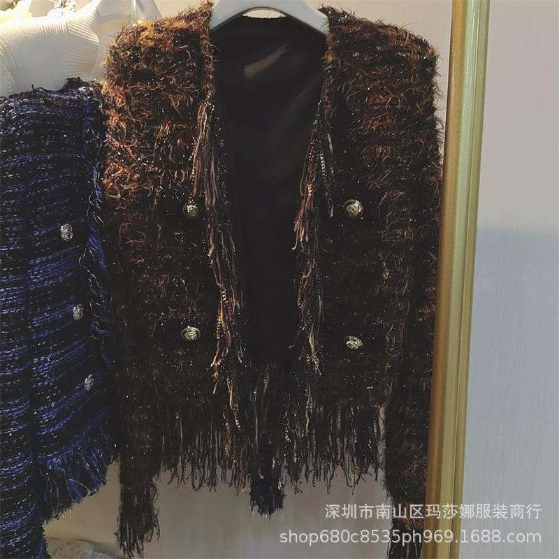 Демисезонная модная кардиган-кофта, ретро куртка, стиль Chanel