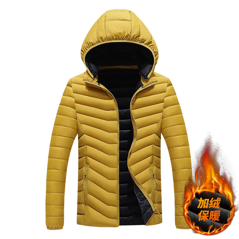 2021 transfronterizo nuevo abrigo de algodón acolchado para hombres forrado de vellón engrosado abrigo de algodón acolchado para hombres abrigo de algodón acolchado con capucha para jóvenes abrigo corto de comercio exterior