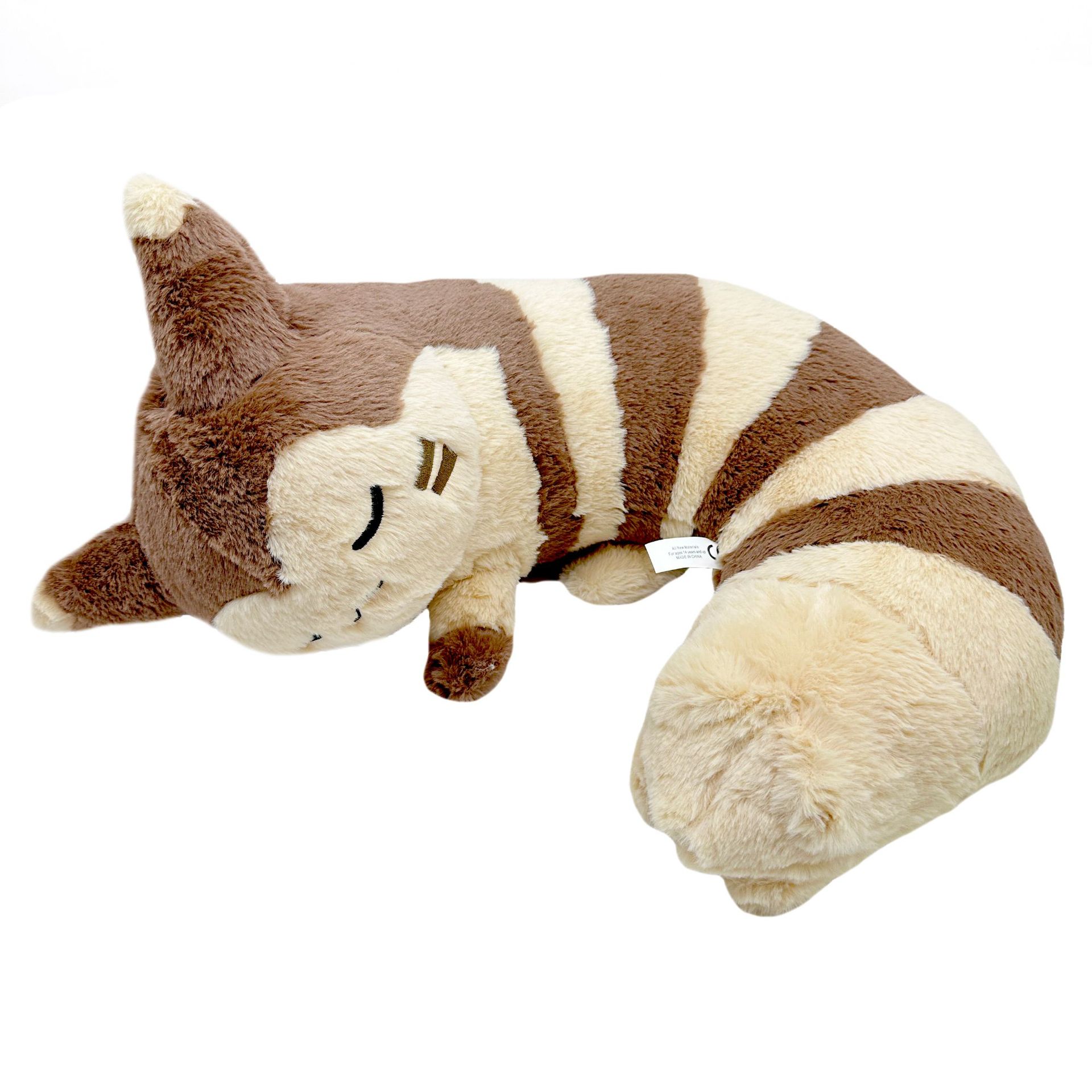 Cross border new product Furret plush big tail neck pillow plush toy doll_voghion.com