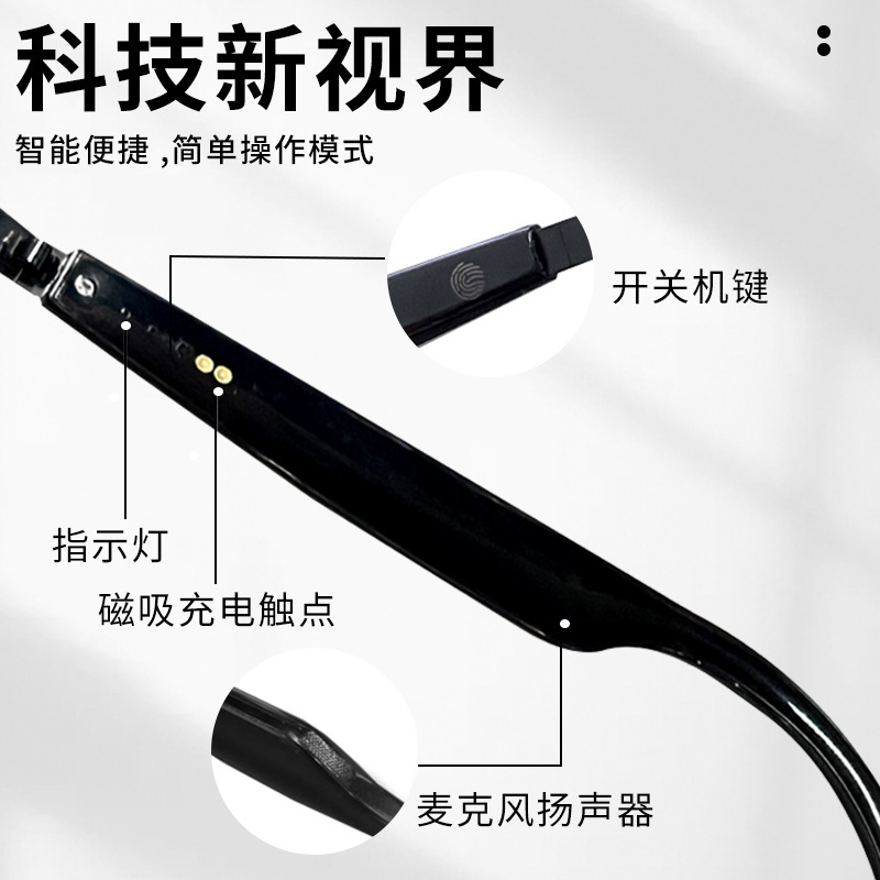 多機能9段階調光スマートAI丸型翻訳メガネ、ブルーライトカット、UVカット、偏光サングラス|undefined