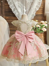 K 45044 Children's Embroidered Lace Dress Ůͯ�̽��B��ȹ