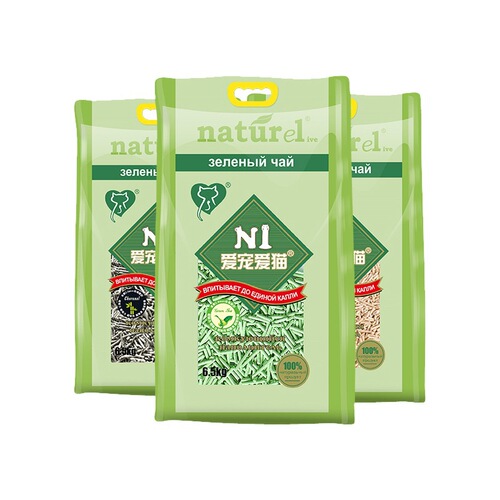 N1 Corn Fiber Cat Litter Green Tea Tofu Watermelon Flavor Activated Carbon Cat Litter Wholesale Nationwide