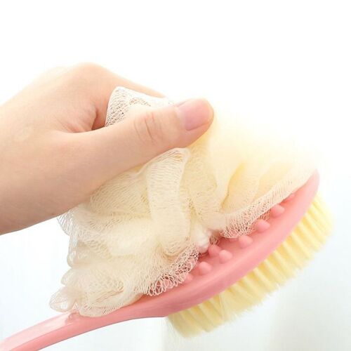 Long-handled bath sponge brush, bath towel, bath towel, powerful decontamination tool, bath towel, wipe the back without asking anyone to rub mud