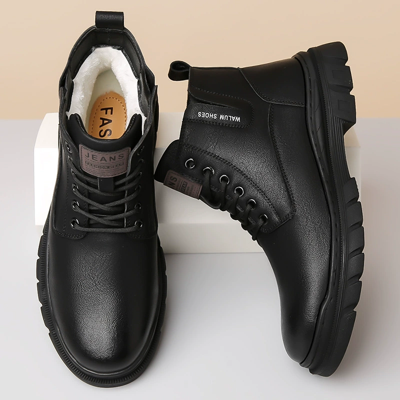 Martens, демисезонные флисовые теплые ботинки, модные ботинки, 2024 года, оптом