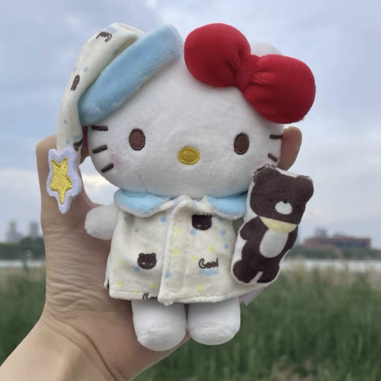 Hello Kitty, sanrio, оригинальная плюшевая подвеска, кукла, брелок, украшение сумки