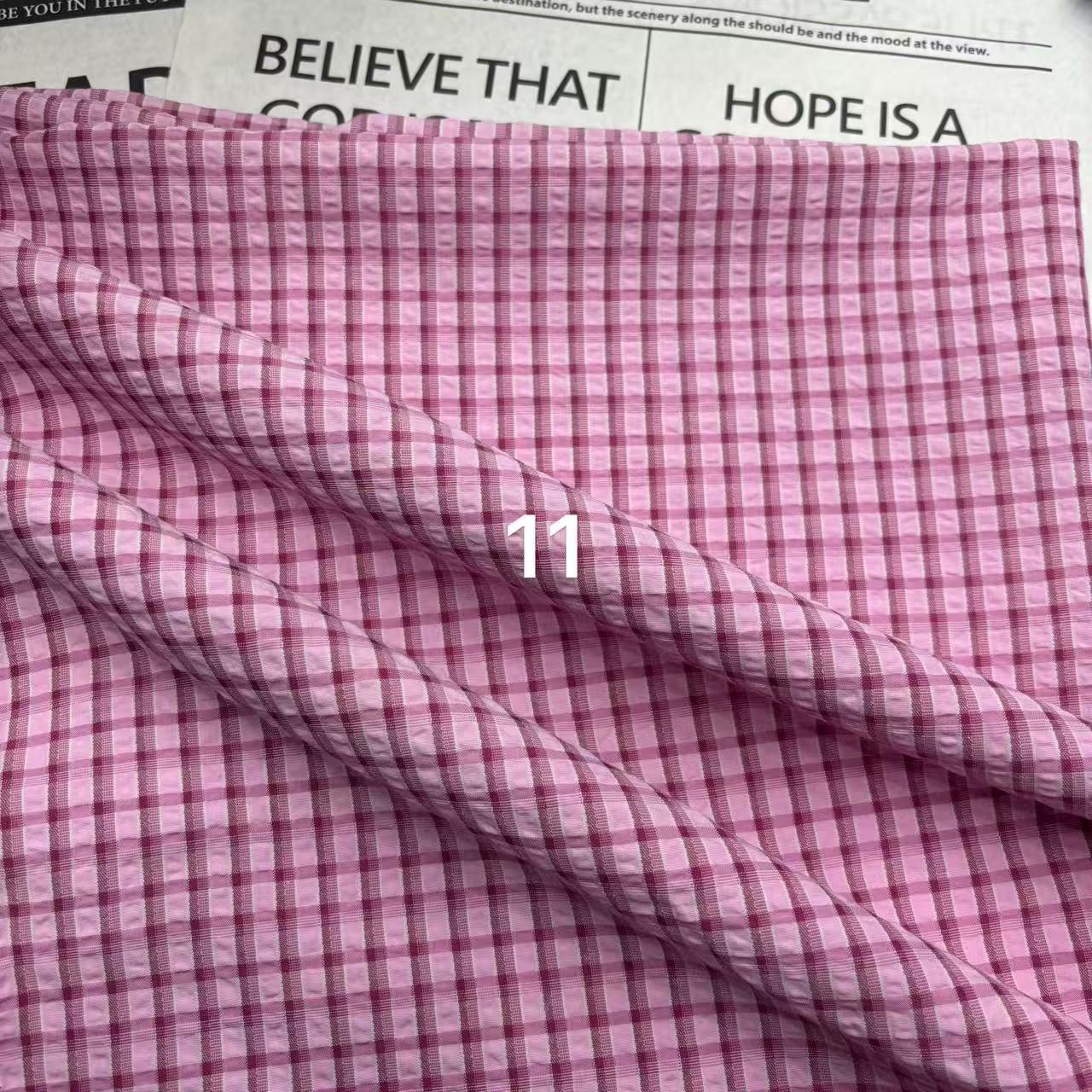 春夏糖果色泡泡皱格童装睡衣连衣裙衬衫头饰蝴蝶结包包布