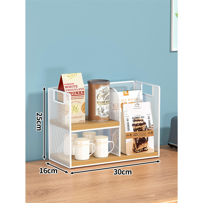 Organizador de Mesa de Madera Sólida Multifuncional para Comedor