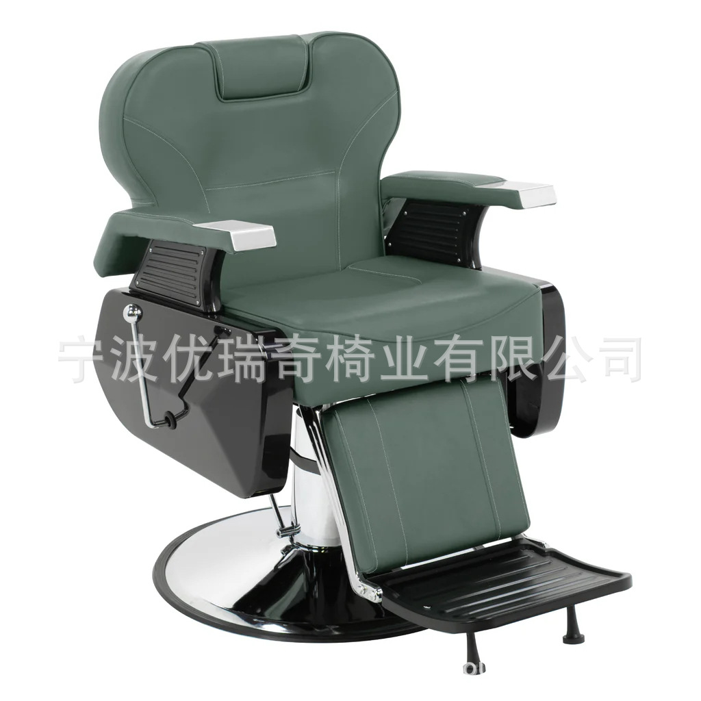 Silla de barbería transfronteriza silla de barbería cómoda silla de corte de pelo de acero inoxidable comercio exterior al por mayor muebles de peluquería image 6