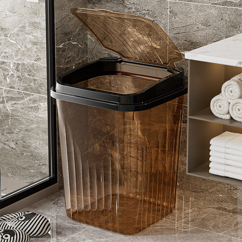 Factory Flip-Top Trash Can, Large Capacity, High-End Feel, Suitable for Home, Toilet, Living Room, Kitchen, Hotel, with Lid, Waste Bin Factory Flip-Top Trash Can, Large Capacity, High-End Feel, Suitable for Home, Toilet, Living Room, Kitchen, Hotel, with Lid, Waste Bin
