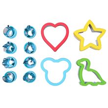 12件套不锈钢饼干模具 全护手蛋糕模具 蔬菜切模水果切三明治模具