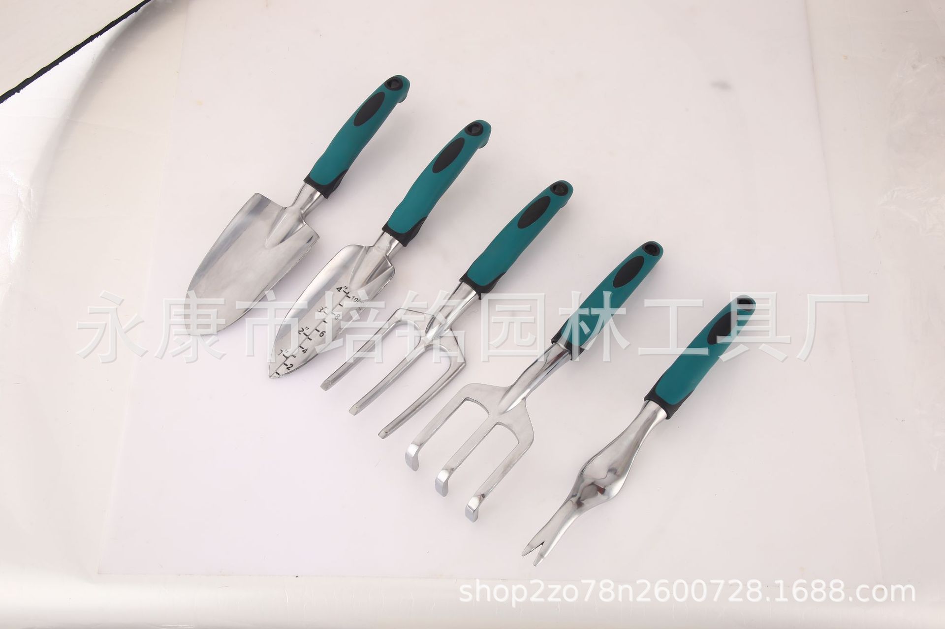 Fábrica directa transfronteriza Amazon aluminio jardinería conjunto de jardinería 5 piezas conjunto