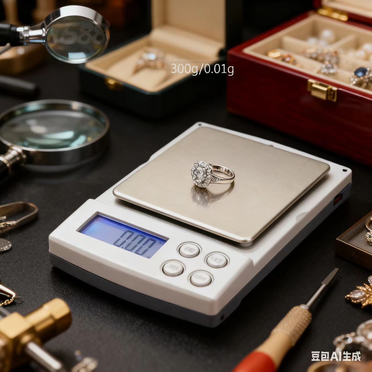 批发专业高精度小型电子称黄金珠宝秤茶叶中药秤克重秤300g