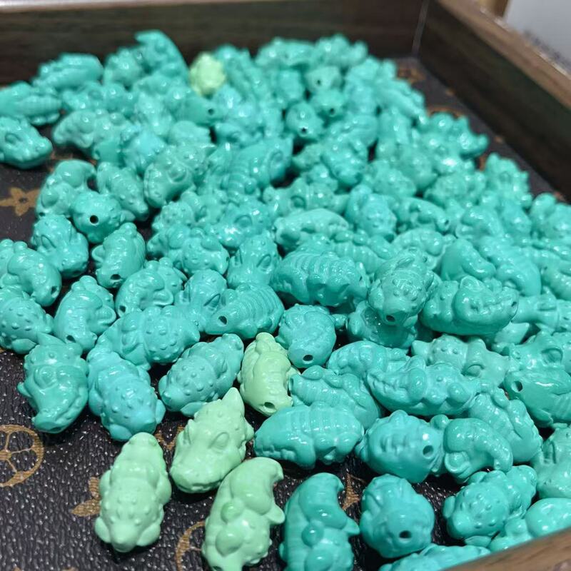 Magnesite Turquoise Small Crocodile String Accessory for Jewelry Making, Bracelet Accessory, Pendant Diy450 Magnesite Turquoise Small Crocodile String Accessory for Jewelry Making, Bracelet Accessory, Pendant Diy450