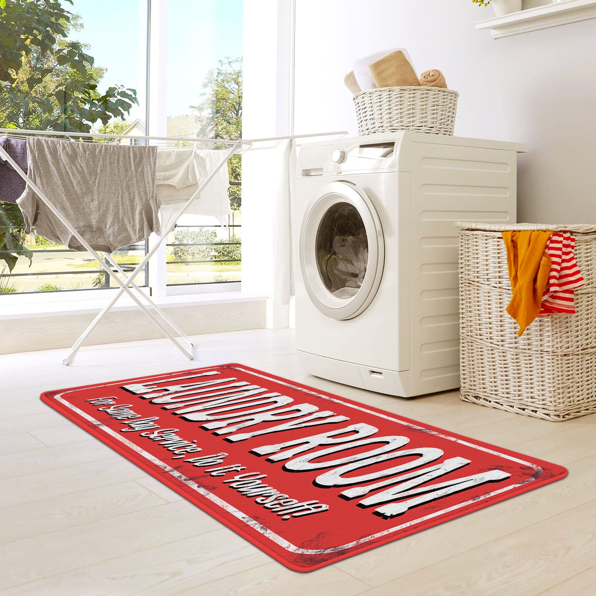 retro non-slip carpet for laundry