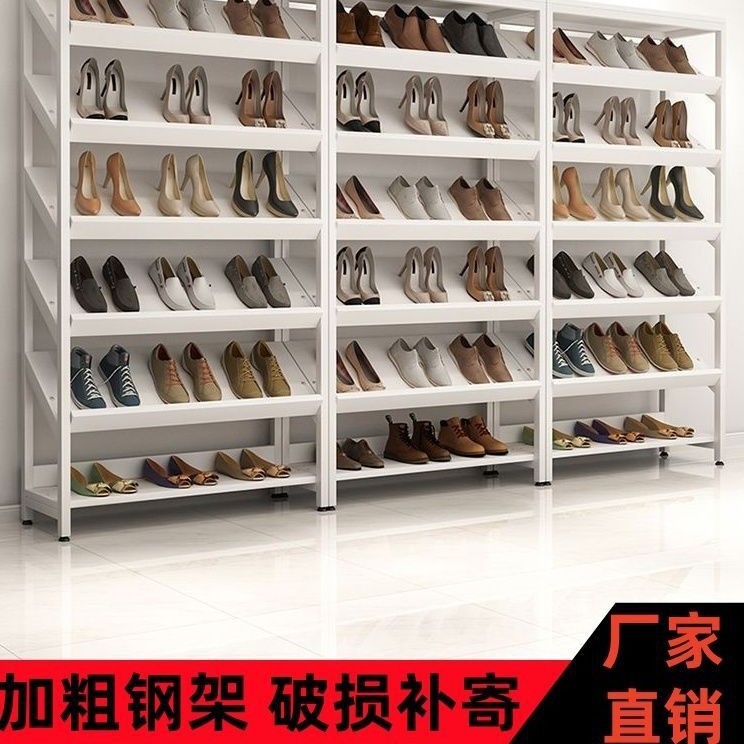货架斜面展示架鞋柜店铺商场超市拖鞋多层陈列架铁艺鞋架子置物架|undefined