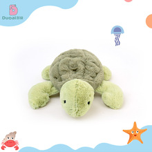 跨境新品可爱小乌龟玩偶毛绒玩具绿毛龟公仔女生抱枕仿真海龟礼物