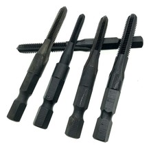 厂家直销气动六角柄丝锥手电钻方直槽丝攻氮化高速钢M6氮化处理