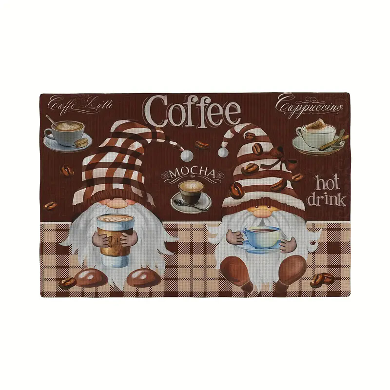 Transfronterizos lino almohadilla de mesa Aliexpress TEMU Amazon almohadilla de mesa cuadrada búfalo rojo almohadilla de Navidad Día de la Independencia