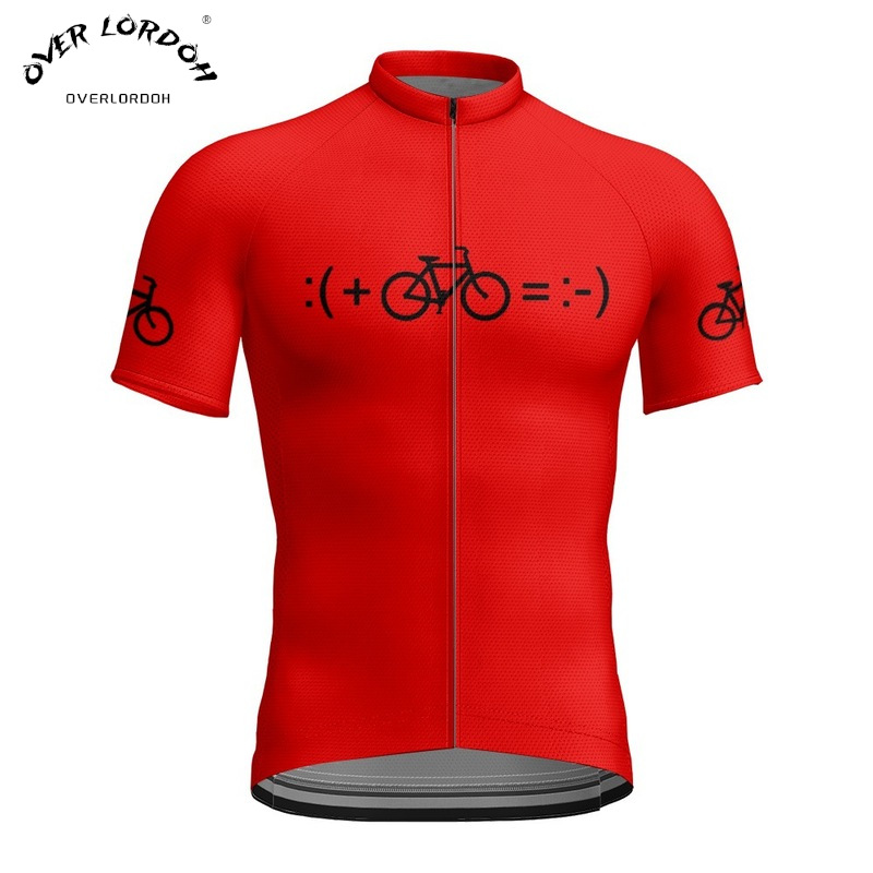 2024 Men's Quick-Dry Cycling Jersey Apple Mesh Sweat-Wicking Breathable Cycling Jersey Printed Short Sleeve Road Bike Cycling