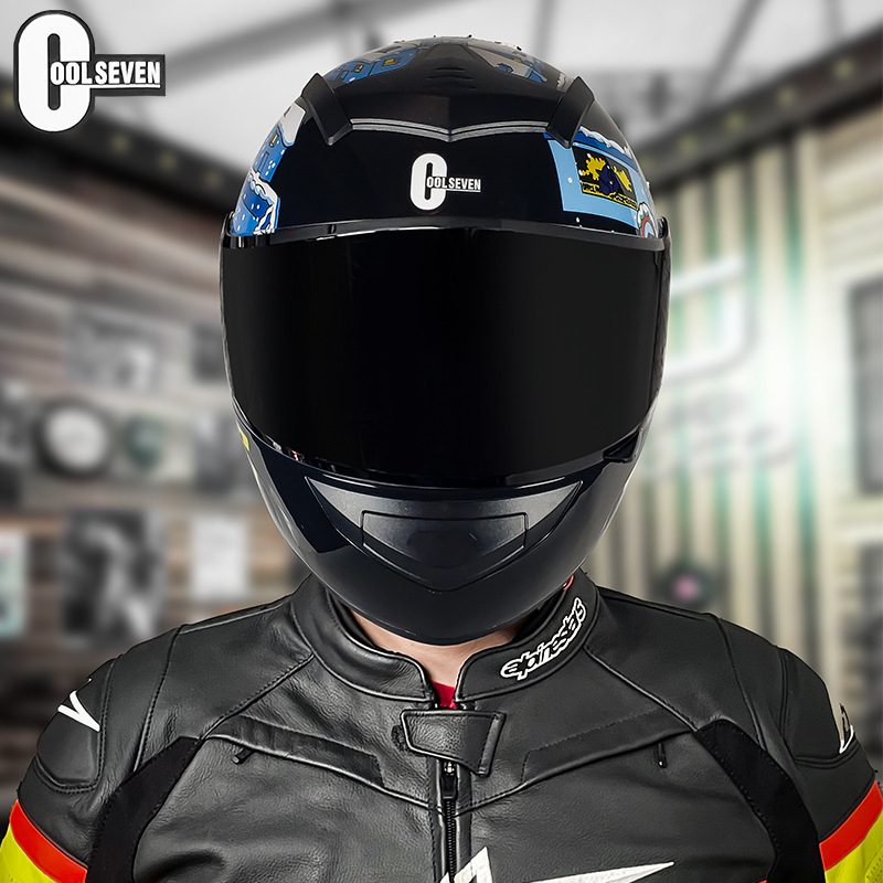 Punto de comercio exterior 3C certificado casco de motocicleta estándar nacional Clase A motocicleta casco completo casco de coche eléctrico Four Seasons fábrica