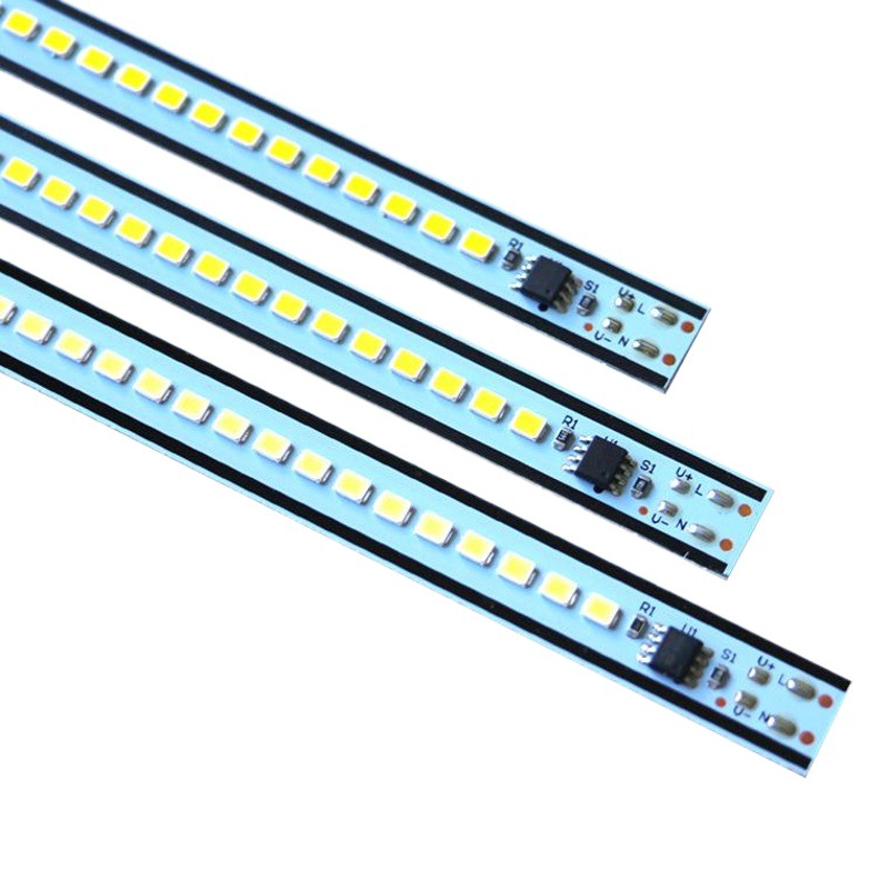 En stock LED de alta tensión barra de luz 220V Drive-free 2835-Line luz escaparate armario congelador LED Barra de luz dura