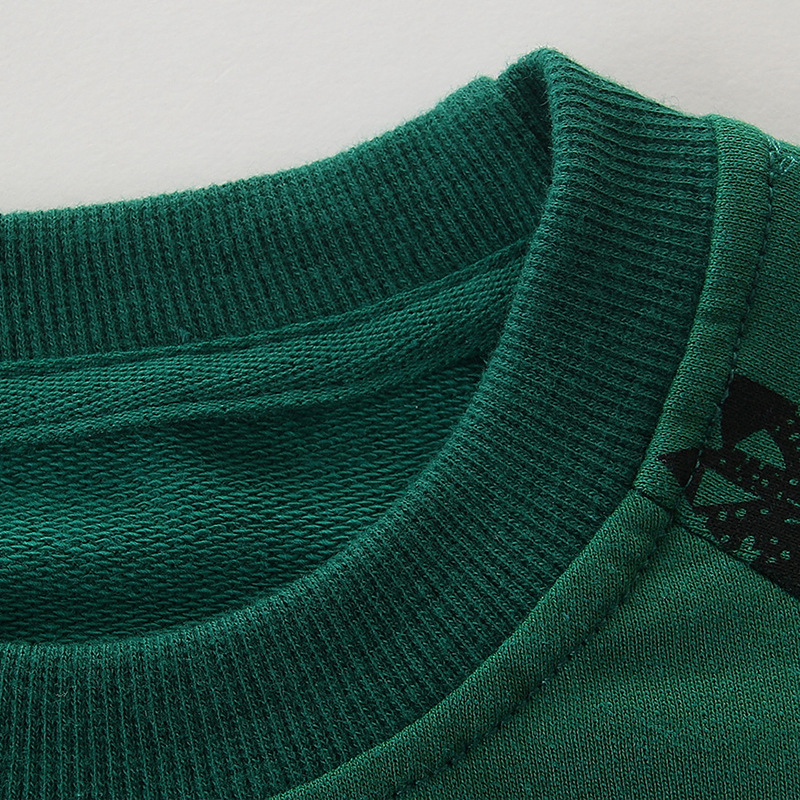 Suministro transfronterizo de sudaderas de manga larga para niños de estilo europeo y americano, nuevos productos de otoño para niños pequeños y medianos, sudaderas infantiles de cuello redondo, a la moda.