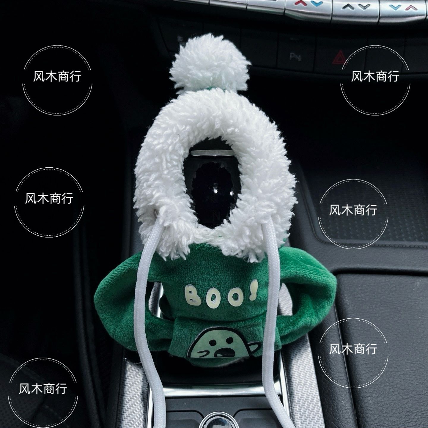 Cubierta de manija de automóvil transfronteriza decoración creativa lindo chaqueta con capuchón protector manija decoración automática juegos de adornos