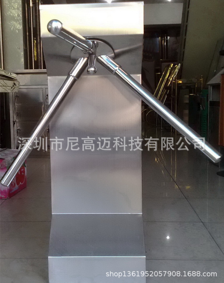 厂家批发各类超市出入口单项转门不锈钢三叉闸机半高单向转闸现货