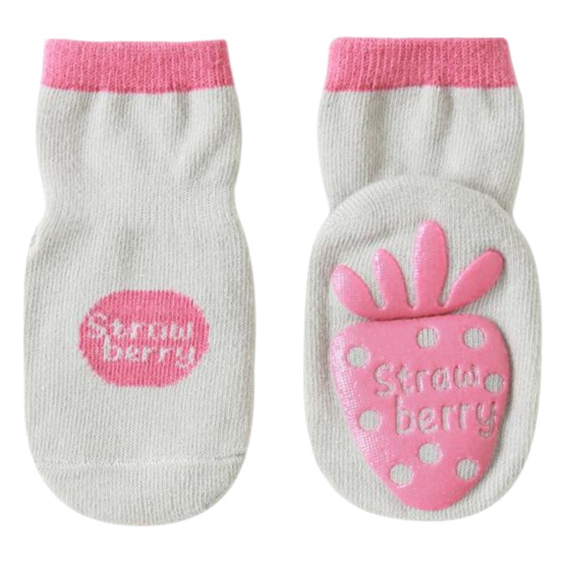 20 nuevos calcetines de bebé otoño dibujos animados fruta dispensación antideslizante piso calcetines bebé Calcetines niños niño calcetines primavera