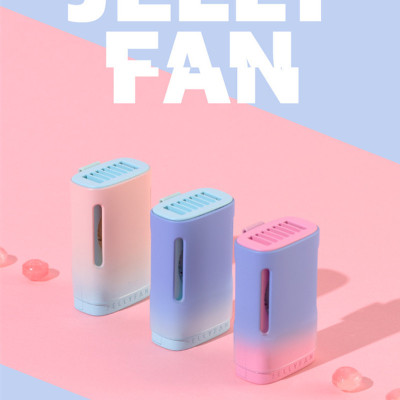 新款果冻挂脖风扇桌面usb迷你夏季学生家用充电式便携手持小风扇