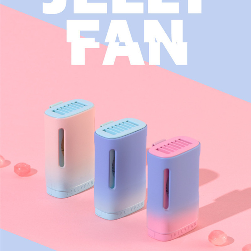 新款果冻挂脖风扇桌面usb迷你夏季学生家用充电式便携手持小风扇