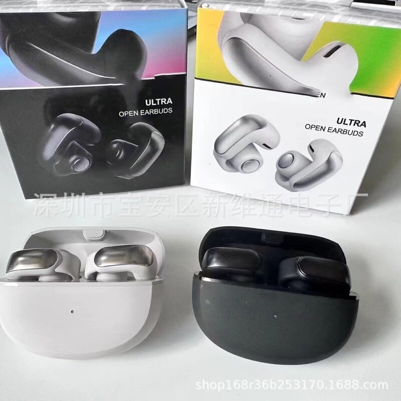 Cross-Border New Ultra Open-Back Headphones Wireless Bluetooth Ear-Hook V12 Spatial Audio Non-In-Ear Headphones