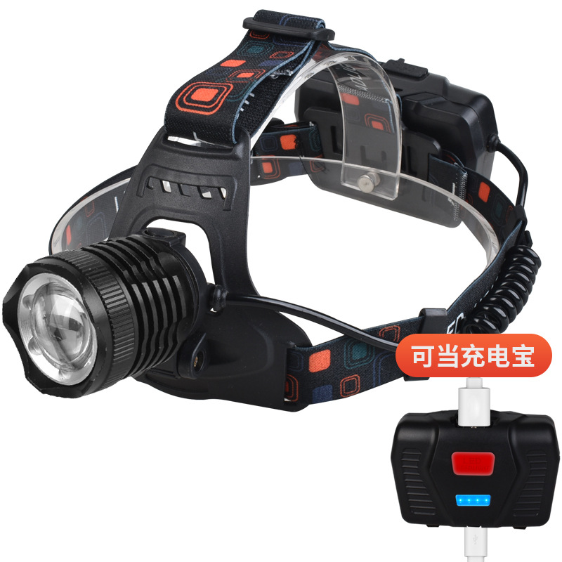 跨境电商大功率 铝合金强光LED头灯 P50强光头灯 USB充电变焦头灯采购价格、怎么样、行情市场-CCEE选品中心