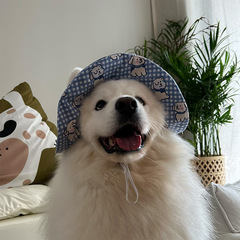 大型犬かわいい帽子犬ペット屋外日焼け止めサンハットサンハットゴールデンレトリバー耳猫漁師帽子