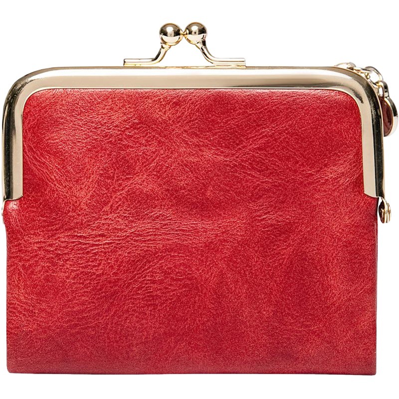 Xiangyin Leather Short Wallet for Women 2026 New Model Clip Coin Purse Retro Multifunctional Folding Wallet Card Holder for Women