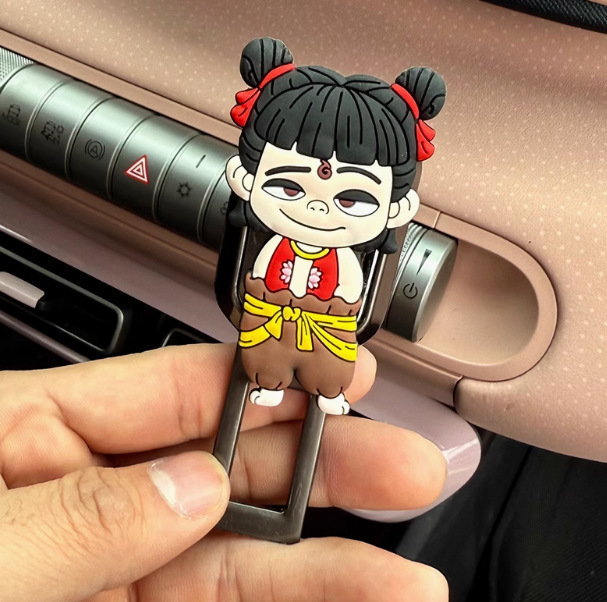 Nezha + black gold seat belt extender (single)
