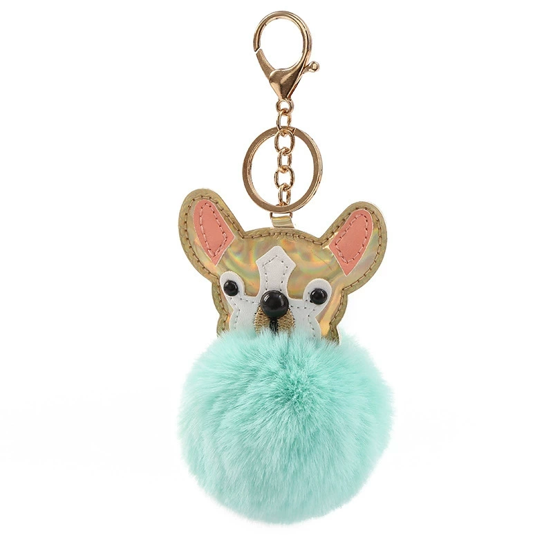 Golden glossy keychain for keys, bag, pendant