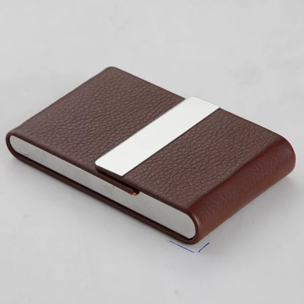 Wholesale In-Stock Card Holders, Creative Gifts, Metal Business Card Holders, Cigarette Cases, Stainless Steel Pu Business Card Cases, Business Card Holders, Card Sleeves