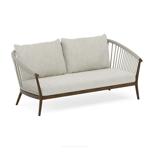 Mesa y silla de madera maciza al aire libre patio impermeable solar caña mesa y silla de caña balcón al aire libre mesa y silla de comedor de teca