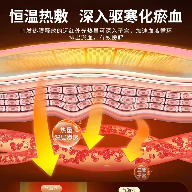 Yellow Duck Warm Palace Waist Belt Menstrual Heating Protecting Waist God Electric Heating Massager Menstrual Savior Warm Palace Treasure