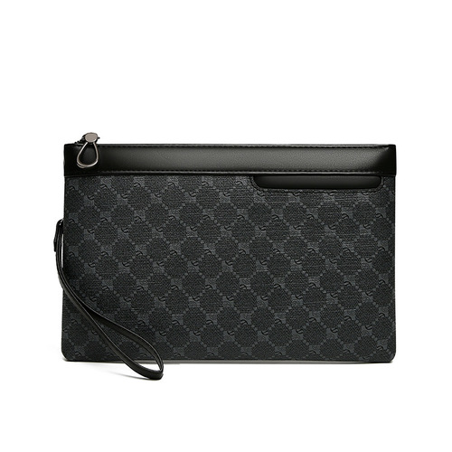 Hand-held bag new style trendy large capacity casual business envelope bag soft leather hand-grabbing bag for men men's small bag